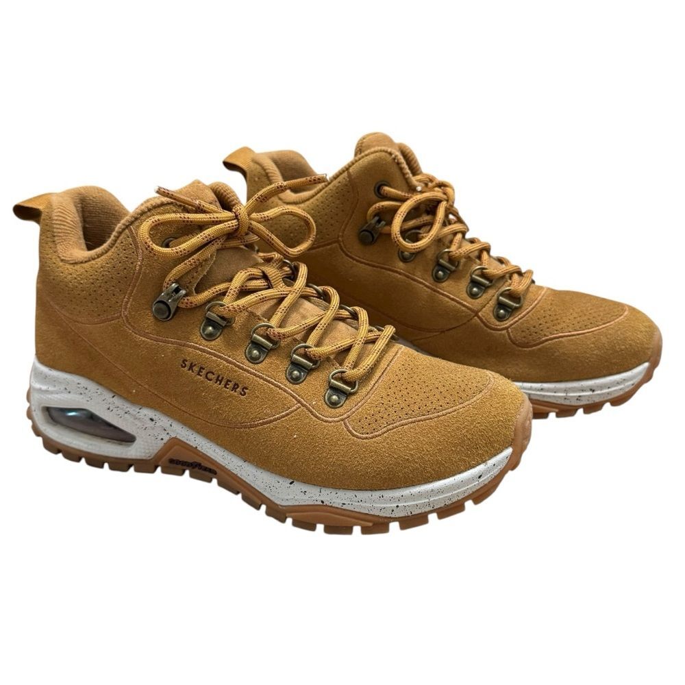 Skechers Uno Trail Boots 6 Wheat Memory Foam Trail Core Utility Style - Picture 3 of 11